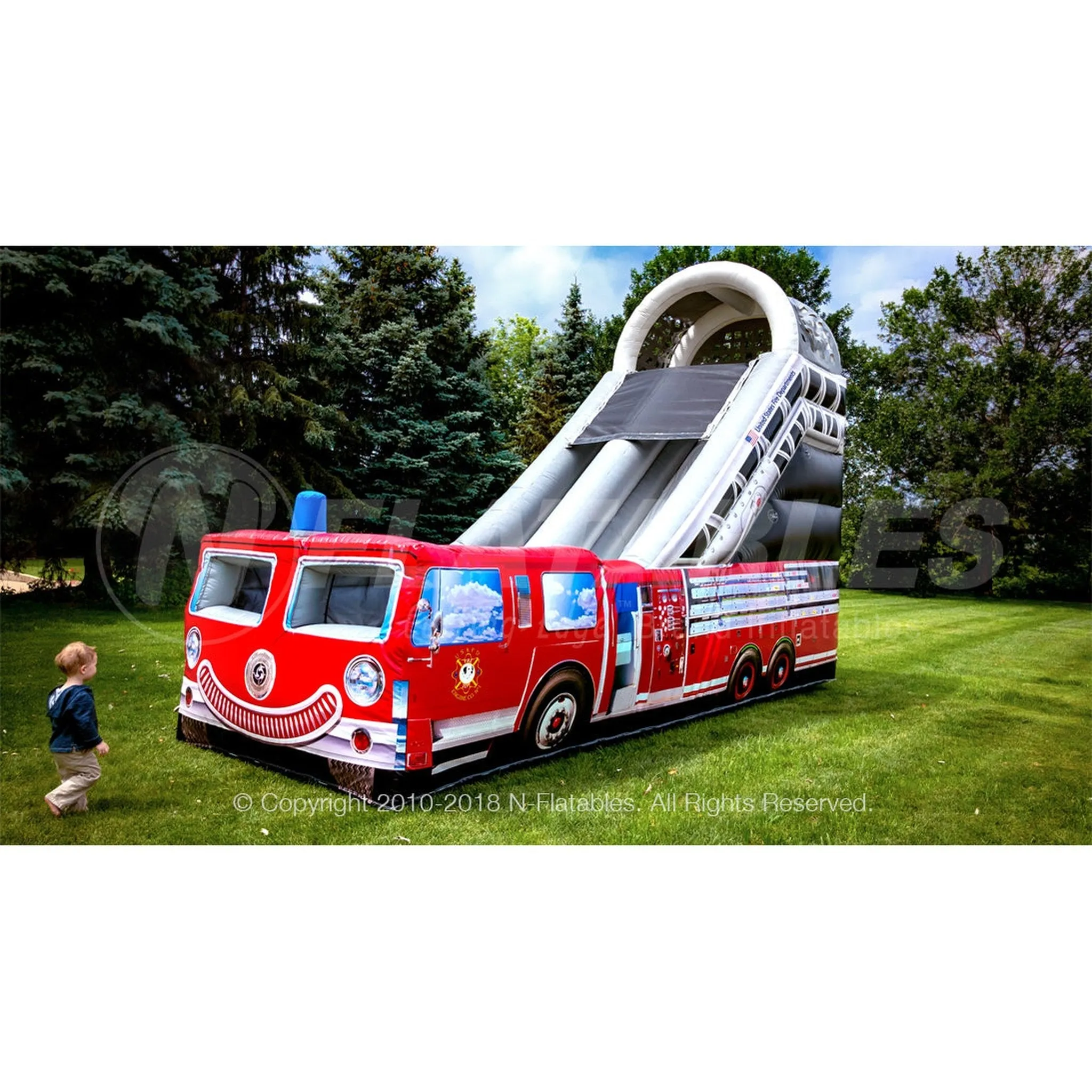 15' Lil Pumper Fire Truck Slide