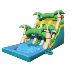 16' 2 Lane Tropical Wet & Dry Slide