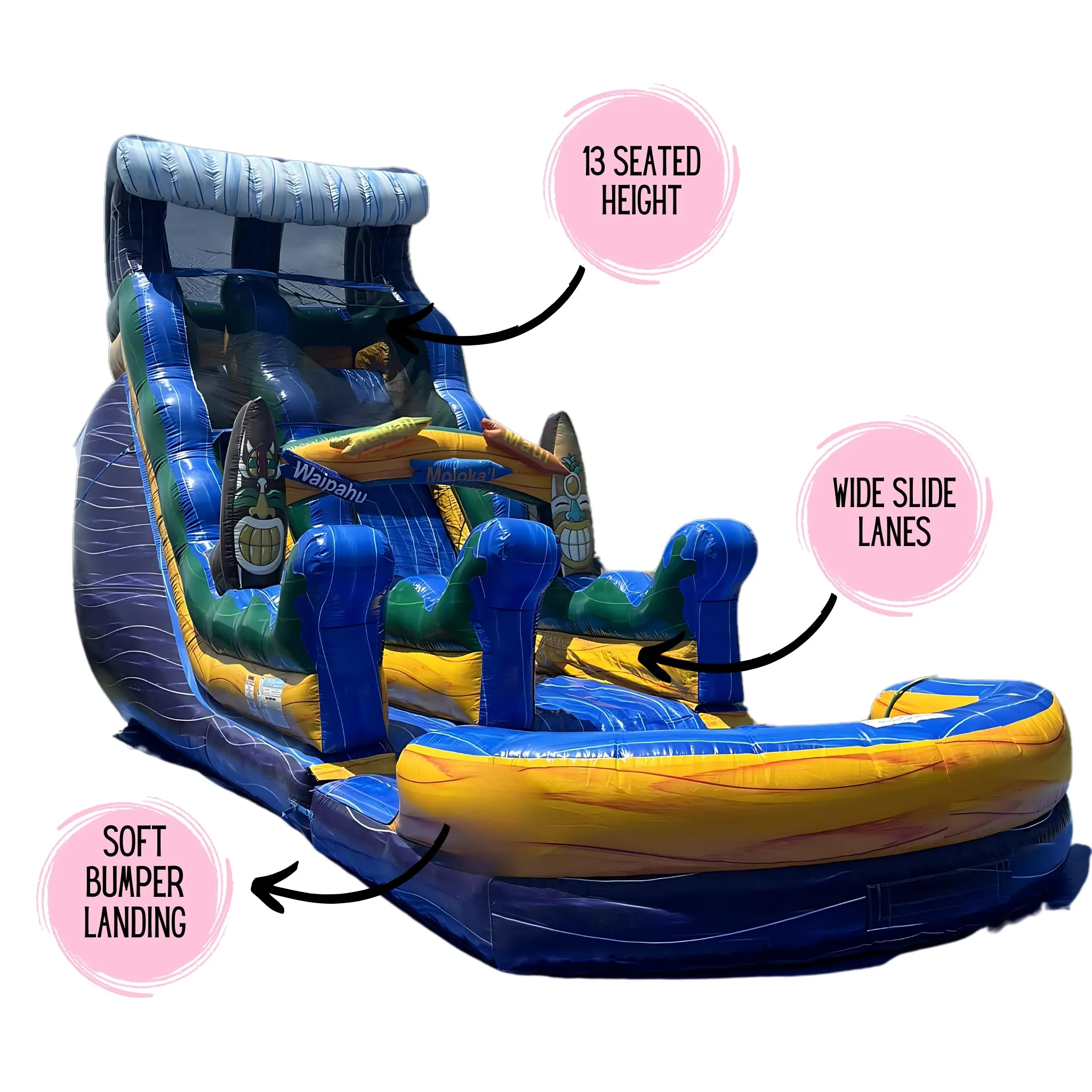 19' Hawaiian Wet/Dry Slide