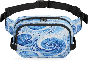 Abstract Beauty Boho Print Fanny Packs for Women Men Waterproof Waist Bag with Adjustable Strap Belt Bag for Travel Running Hiking