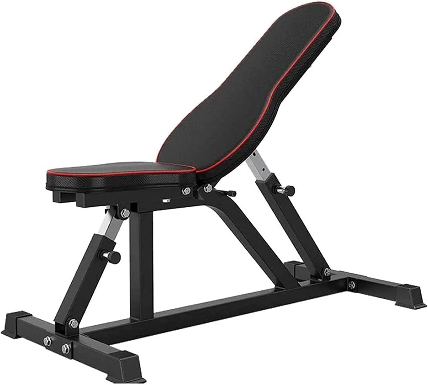Adjustable Incline Folding Fitness Bench,Dumbbell Stool Sit Up Abdominal Bench Flat Exercise Workout Bench,Multifunction Weight Benches Strength Training