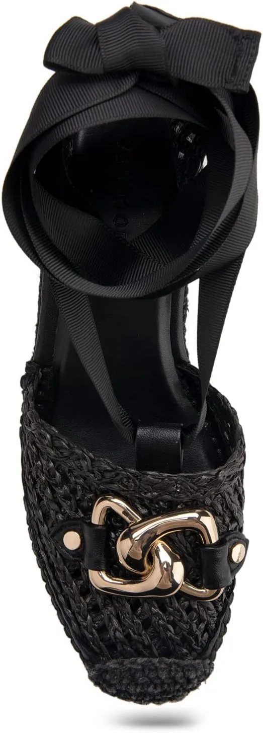 Aerosoles Women's Scarlett Raffia Espadrille Wedge Sandal