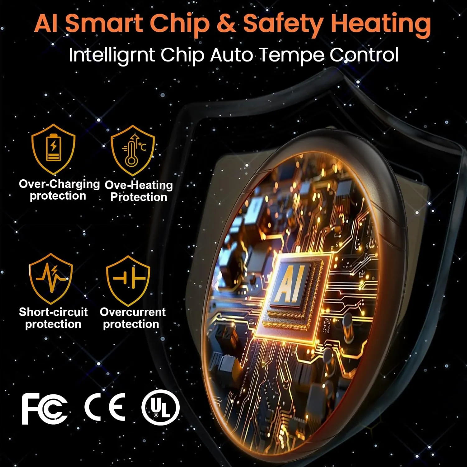 AI Hand Warmers Rechargeable 2 Pack, AI Smart Chip Temperature Control Pocket Size Heater Electric Hand Warmer, Quick Charge Portable Hand Warmer Gift for Outdoor Golf Hunting Camping Men Women Kids