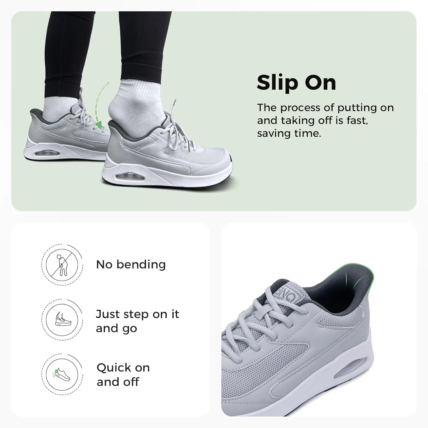 Artlea Wide Toe Box Walking Shoes Women Plantar Fasciitis Orthotic Sneakers Tennis Running Shoes Slip On Comfortable Sneakers US 6-11
