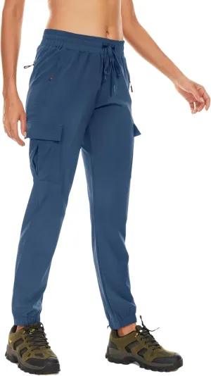 Arunlluta Hiking Pants Women Lightweight Cargo Pants Quick Dry Joggers for Women with Pockets Water-Resistant Travel Pants