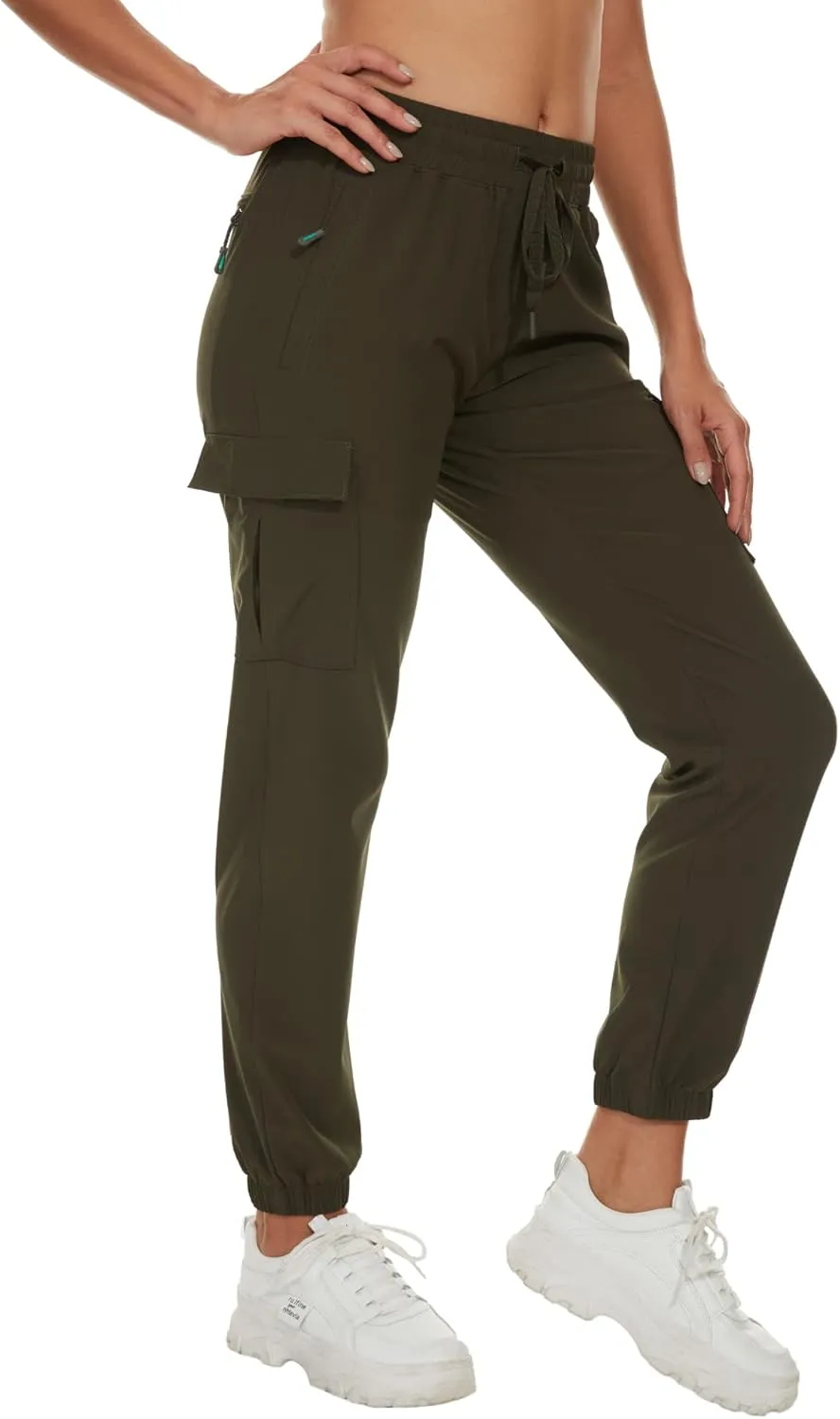 Arunlluta Hiking Pants Women Lightweight Cargo Pants Quick Dry Joggers for Women with Pockets Water-Resistant Travel Pants