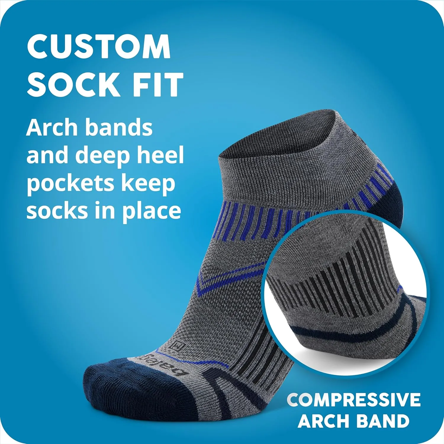 Balega Unisex Adult Enduro Arch Support Performance Crew Athletic Running Socks (1 Pair)