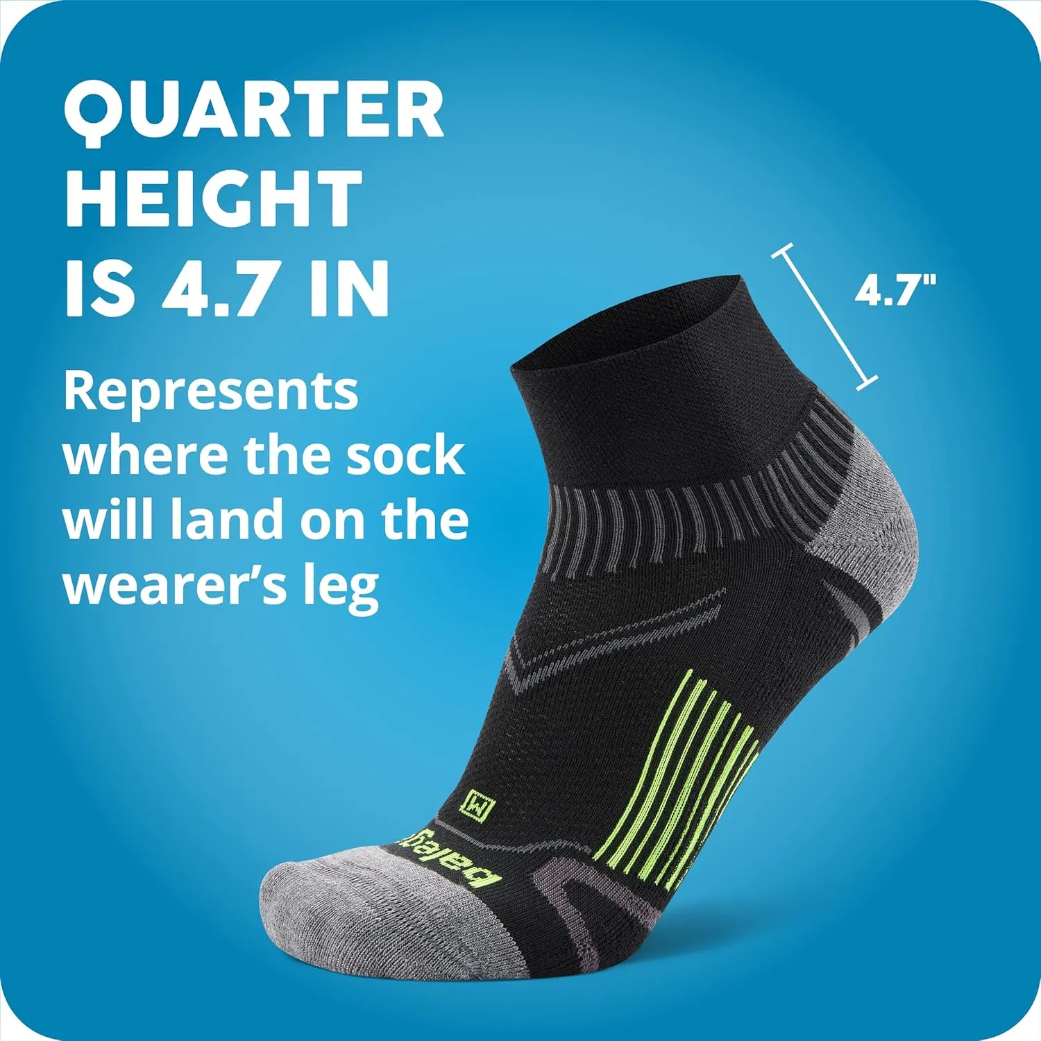 Balega Unisex Adult Enduro Arch Support Performance Crew Athletic Running Socks (1 Pair)
