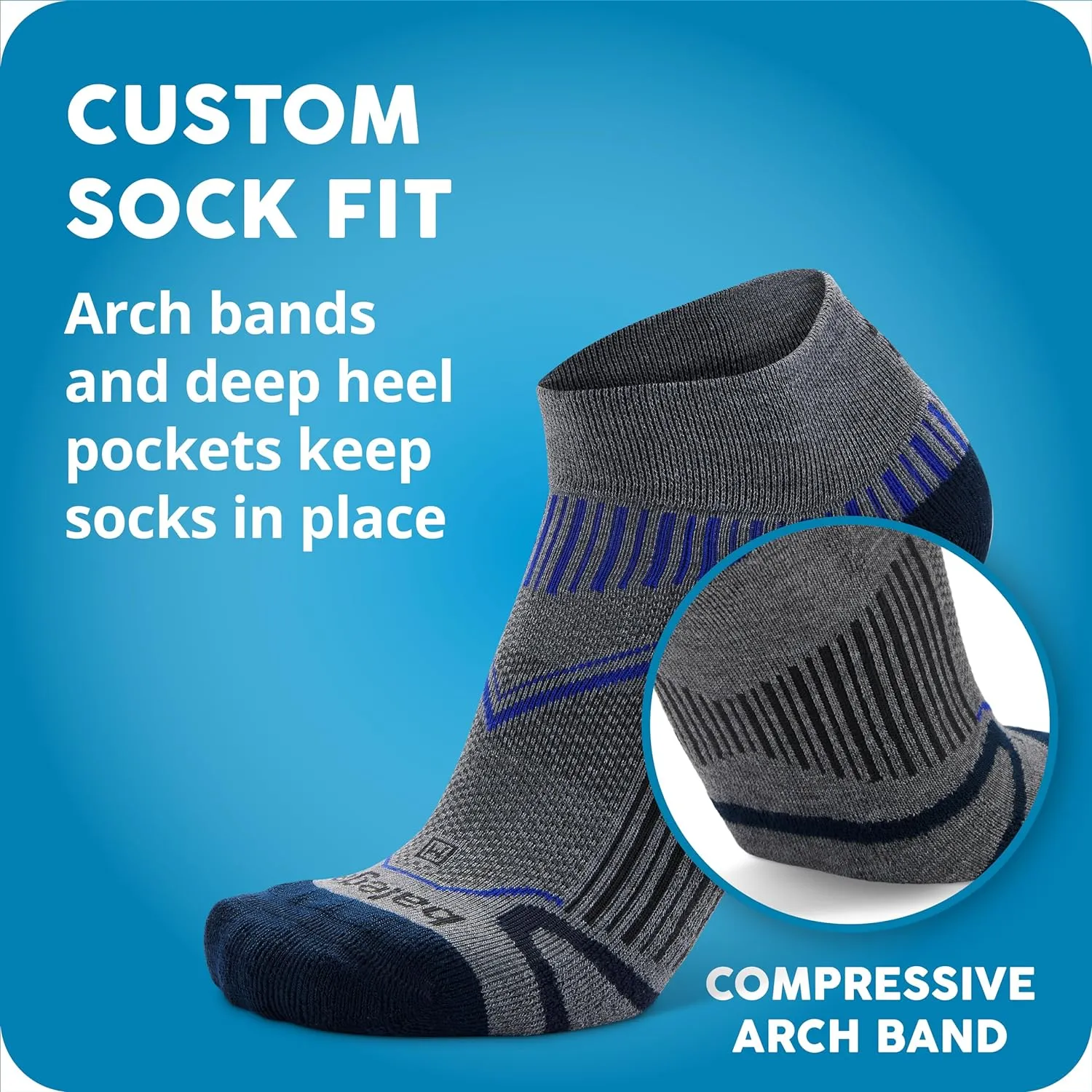 Balega Unisex Adult Enduro Arch Support Performance Quarter Athletic Running Socks (1 Pair)
