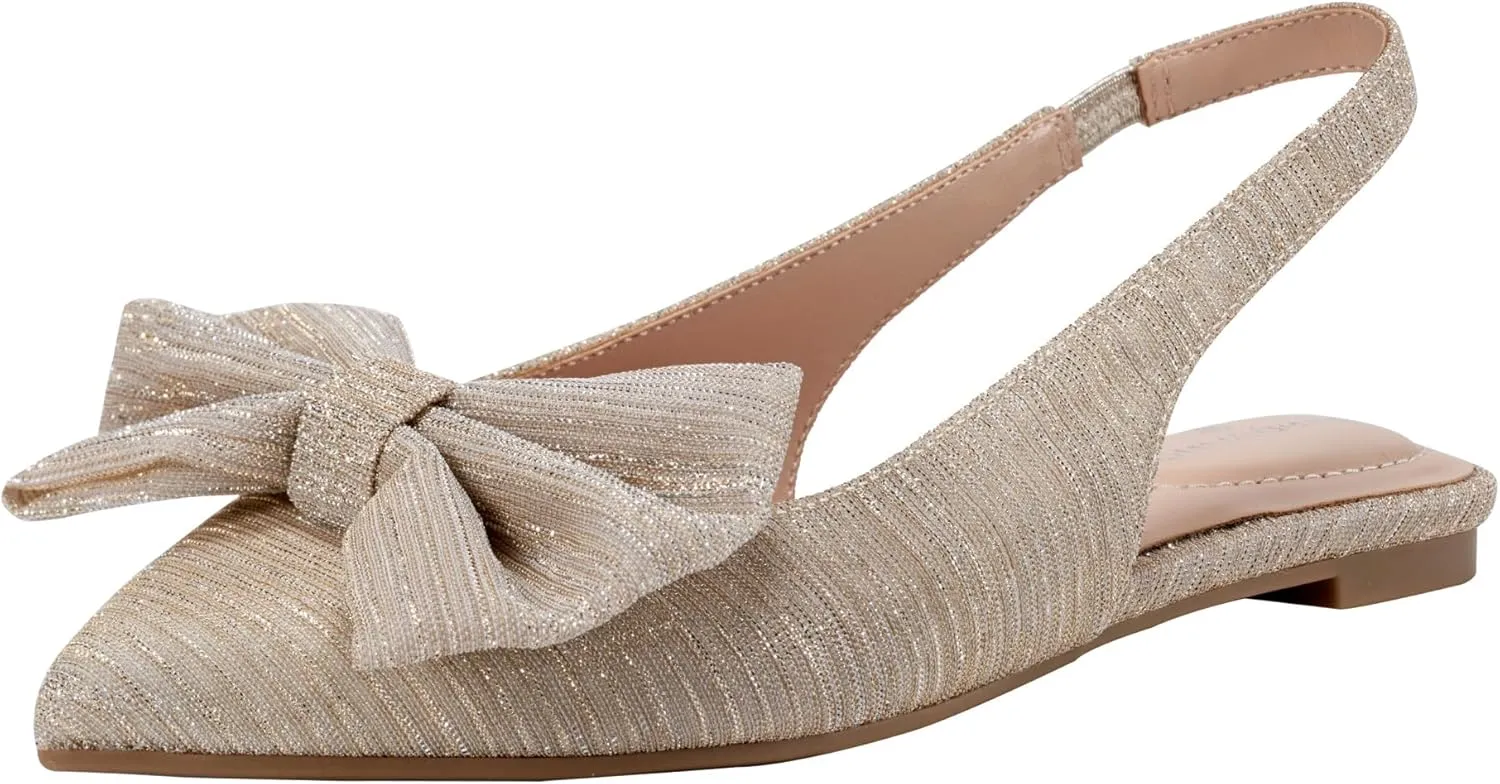 Bandolino Women's Simona Ballet Flat, Gold 710, 5