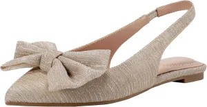 Bandolino Women's Simona Ballet Flat, Gold 710, 5