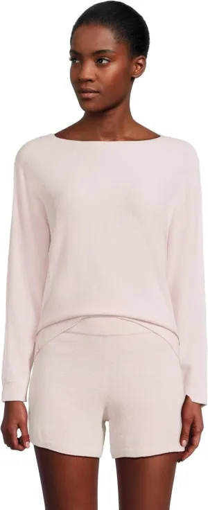 Barefoot Dreams Women's CozyChic Ultra Lite Boatneck Pullover & Short Set