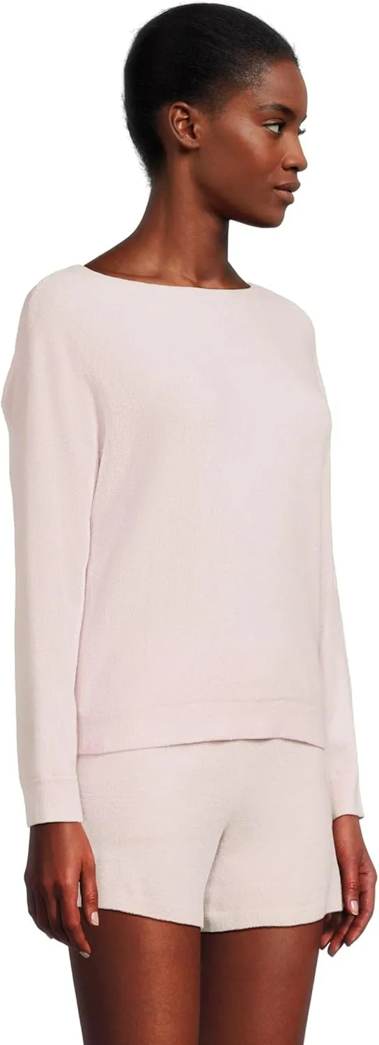 Barefoot Dreams Women's CozyChic Ultra Lite Boatneck Pullover & Short Set