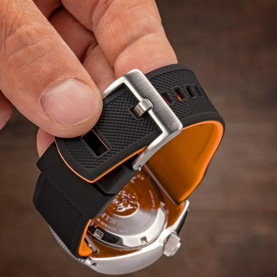 BARTON Elite Silicone Watch Bands - Quick Release - Choose Strap Color & Buckle Color (Stainless Steel, Black PVD or Gunmetal Grey) - 18mm, 20mm, 22mm & 24mm Watch Straps