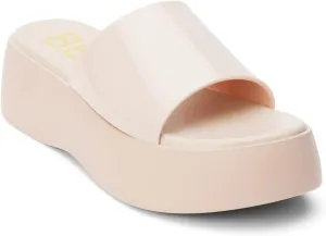 BEACH by Matisse Womens Solar Platform Slide Casual Sandals Casual Mid Heel 2-3" - Black