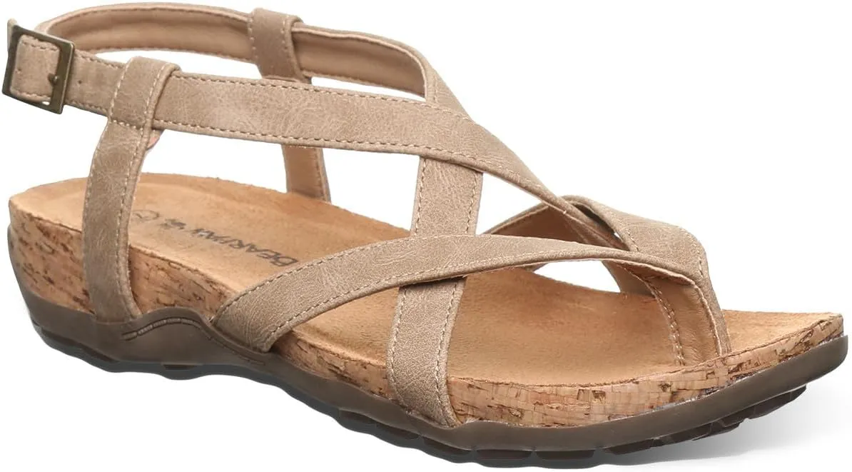 BEARPAW Women's Casita Brown Sandal Size 9