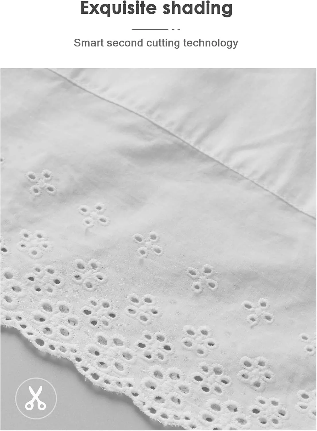 BEAUTELICATE 100% Cotton Full Slip 1920s Vintage Dress Extender With Embroidered Lace