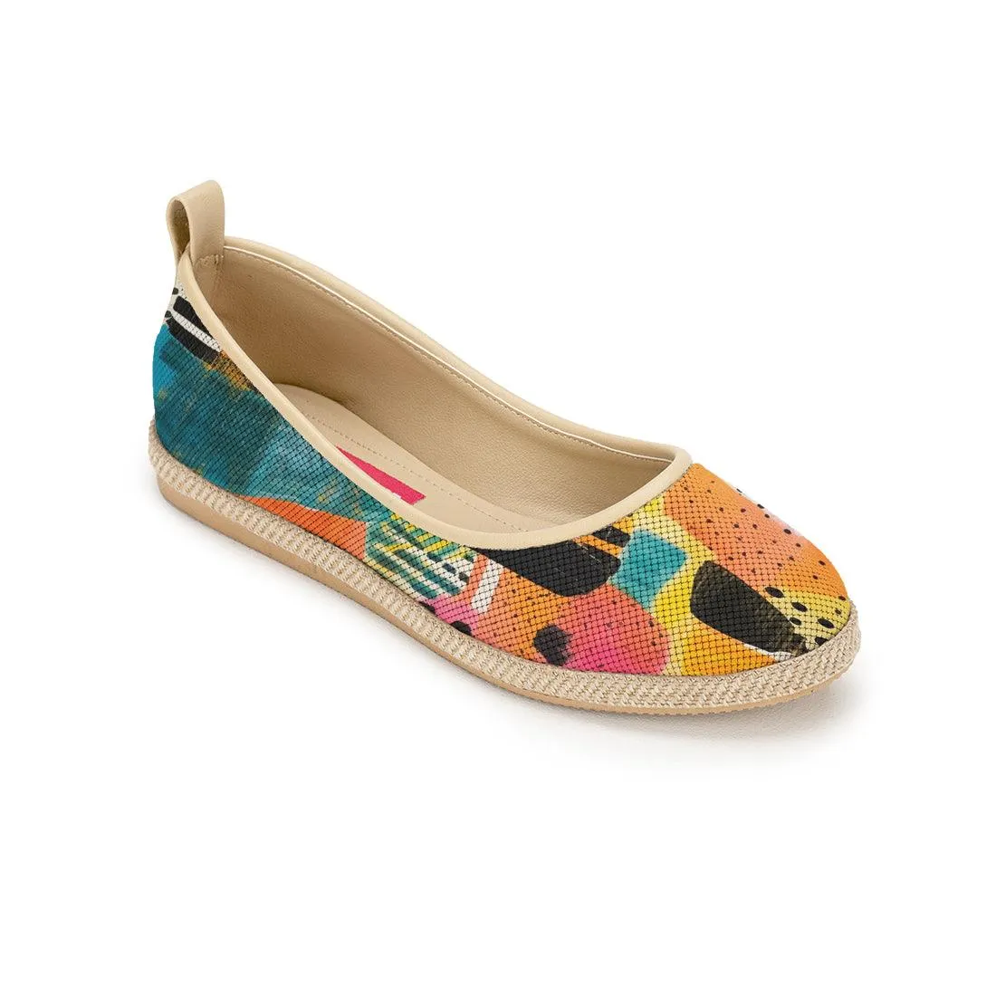 Beige Voyage Round Toe Paint