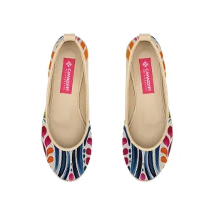 Beige Voyage Round Toe Stipples