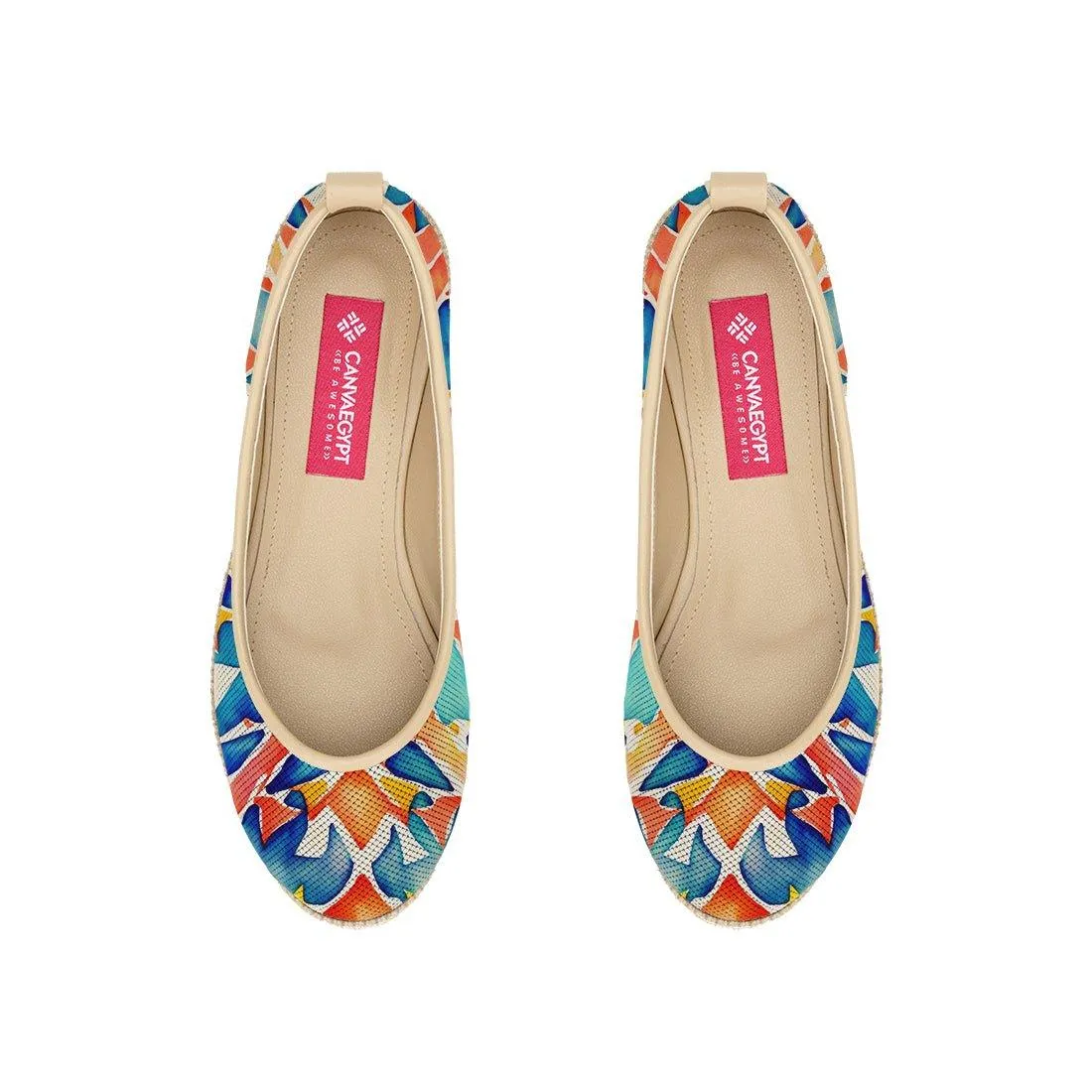 Beige Voyage Round Toe Texture