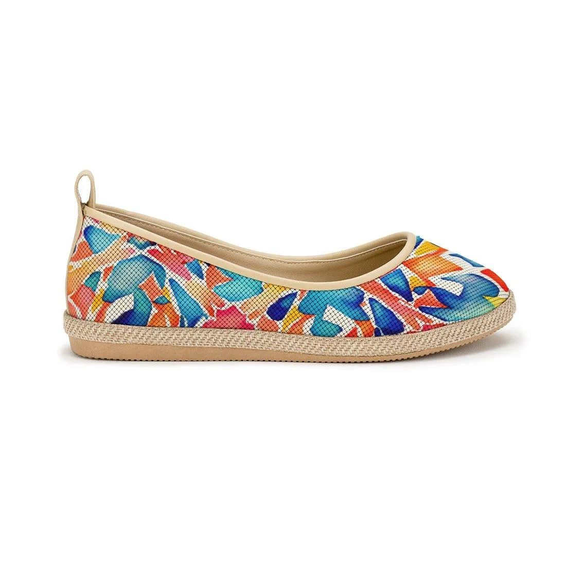 Beige Voyage Round Toe Texture