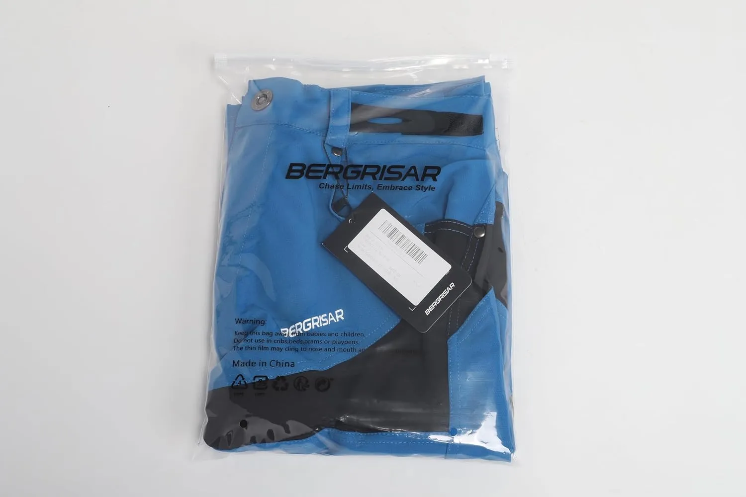 BERGRISAR Men's Cycling Shorts Loose Fit Mountain Bike Shorts with 6 Pockets