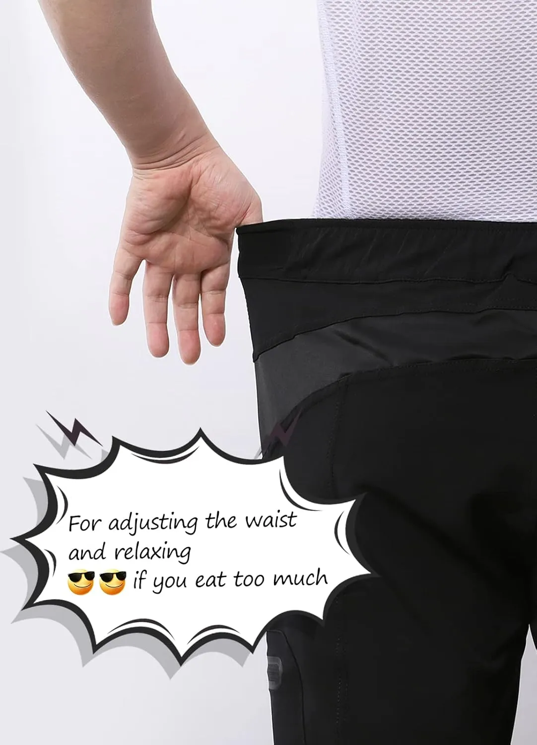 BERGRISAR Men's Cycling Shorts Loose Fit Mountain Bike Shorts with 6 Pockets