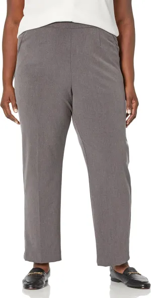 Briggs New York Women's Plus Size Pull on Dress Pant Average & Short Length