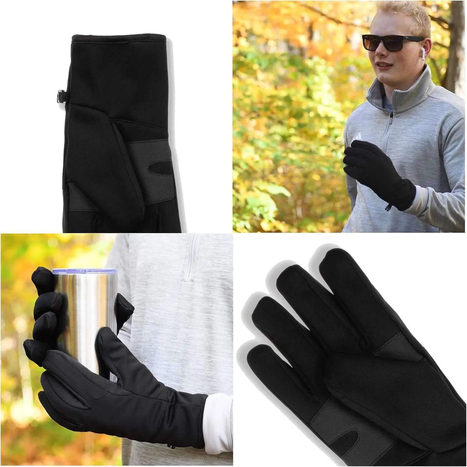 C9 Champion Men's Softshell Glove, Windproof And Water Resistant