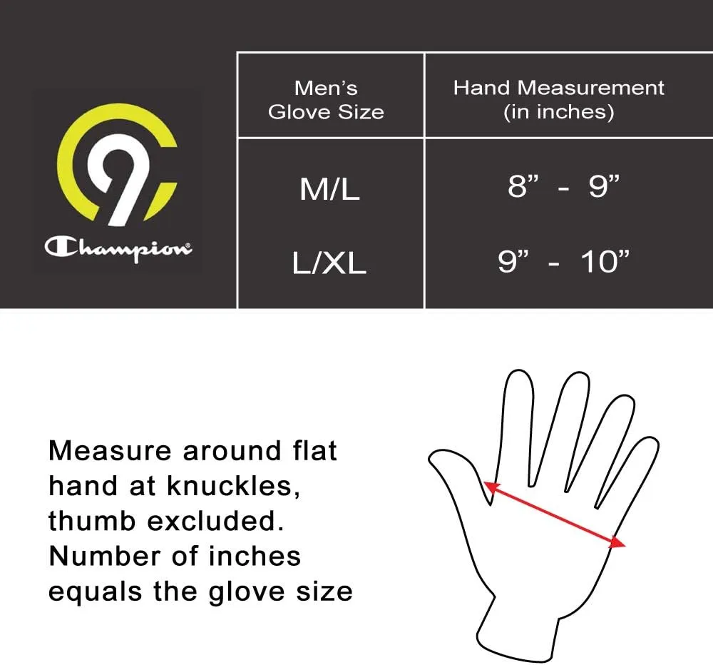 C9 Champion Men's Softshell Glove, Windproof And Water Resistant