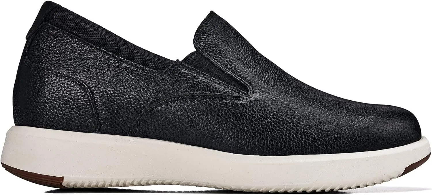 CALTO Men's Invisible Height Increasing Elevator Loafers - Onyx Black Lightweight Slip-on Casual Loafers - 2.8 Inches Taller - J1420 - Size 9 D(M) US
