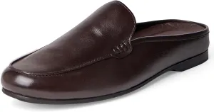 Carlos Santana Planeo Slides for Men | Leather Footbed | Rubber Outsole
