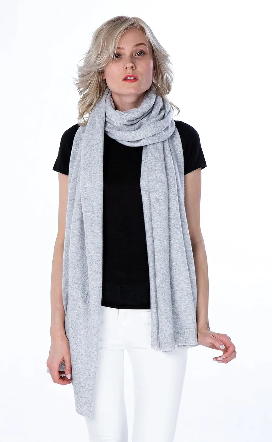 cashmere 4 U 100% Pure Cashmere Wrap Shawl- Extra Large Stole Scarf for Woman