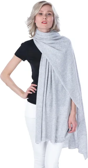 cashmere 4 U 100% Pure Cashmere Wrap Shawl- Extra Large Stole Scarf for Woman