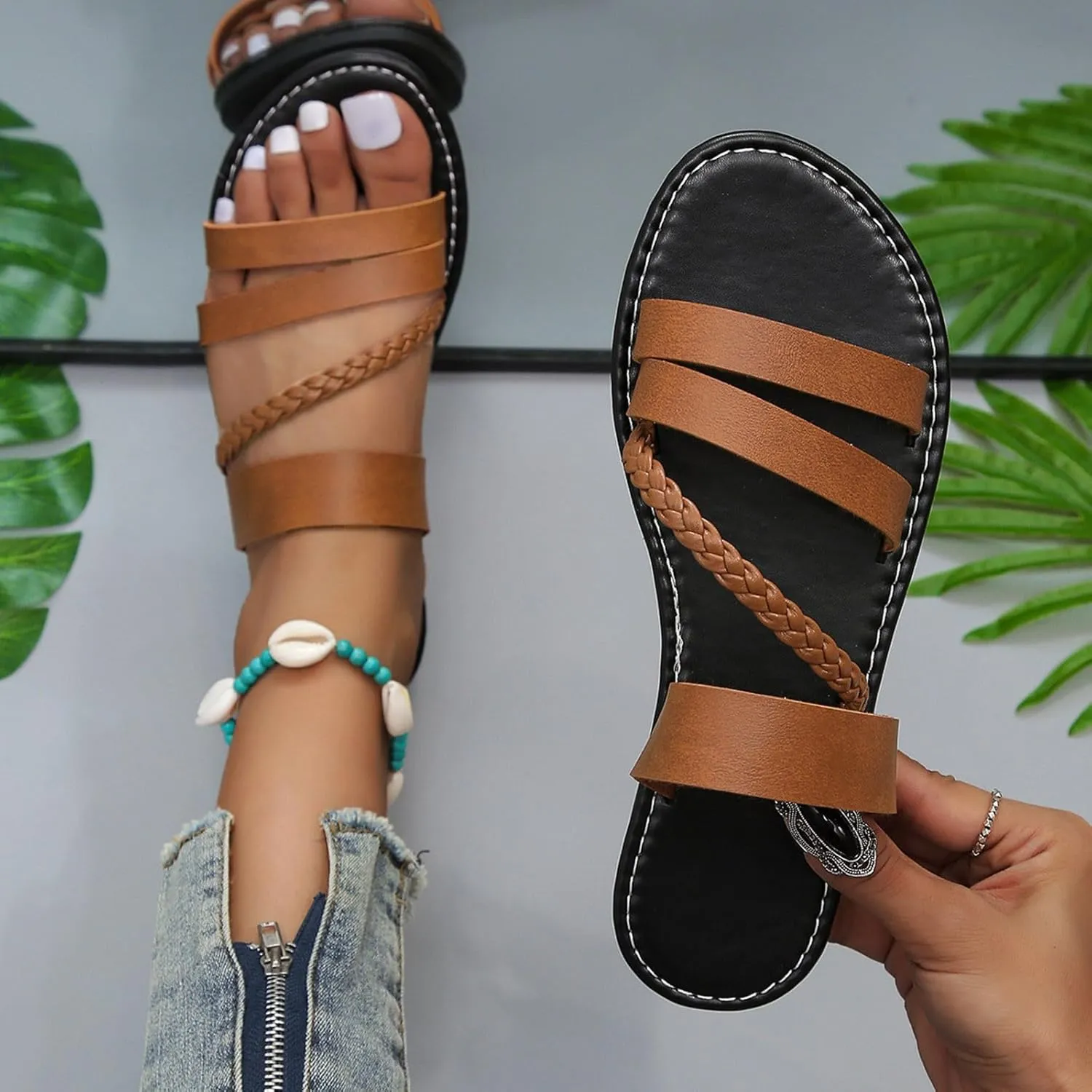 Casual Dress Women's Sandals 2025 Summer Home Household Indoor Slip Thick Soled PVC Women Slippers