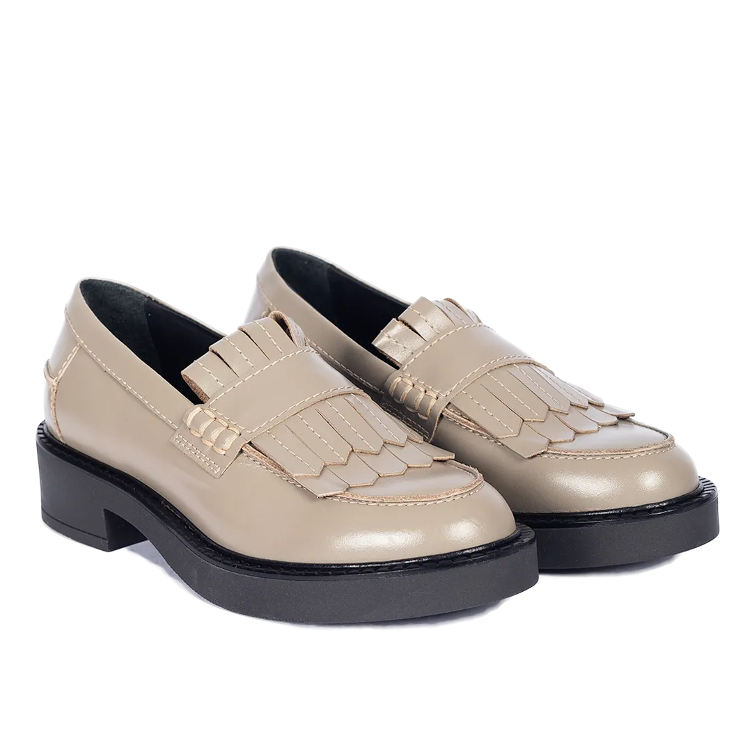 Chunky Penny loafer with fringe