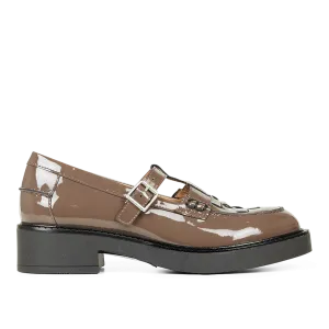 Chunky velvet loafer