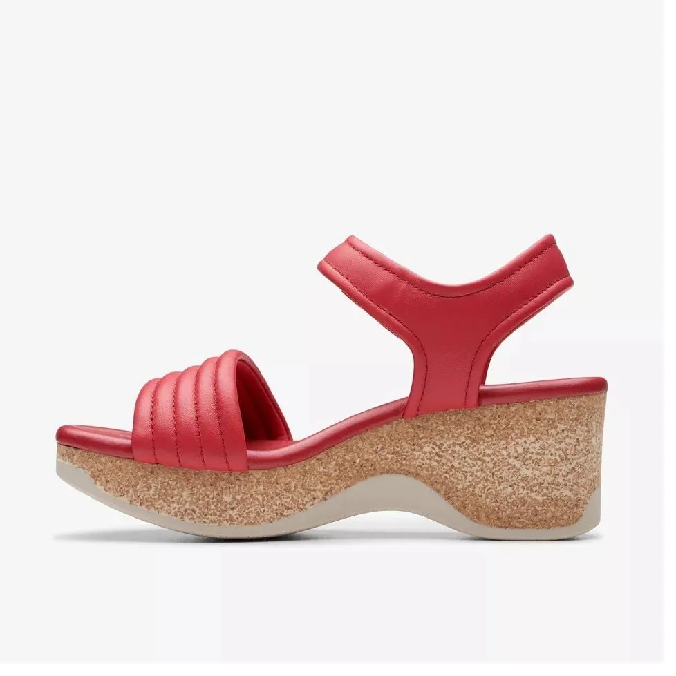 Clarks Women's Chelseah Gem Red Leather 26177066