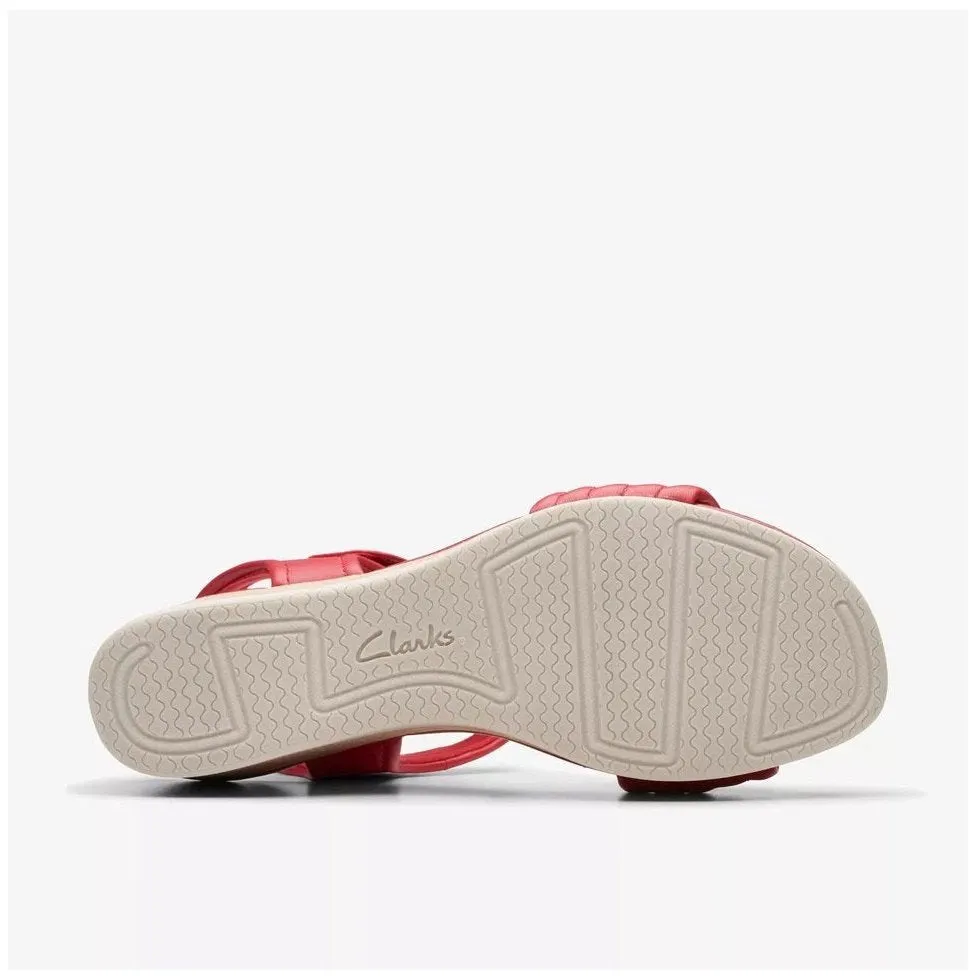 Clarks Women's Chelseah Gem Red Leather 26177066