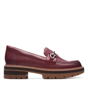 Clarks Women's Orianna Bit Burgundy Leather 26174809
