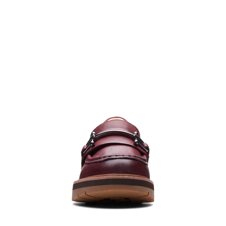 Clarks Women's Orianna Bit Burgundy Leather 26174809