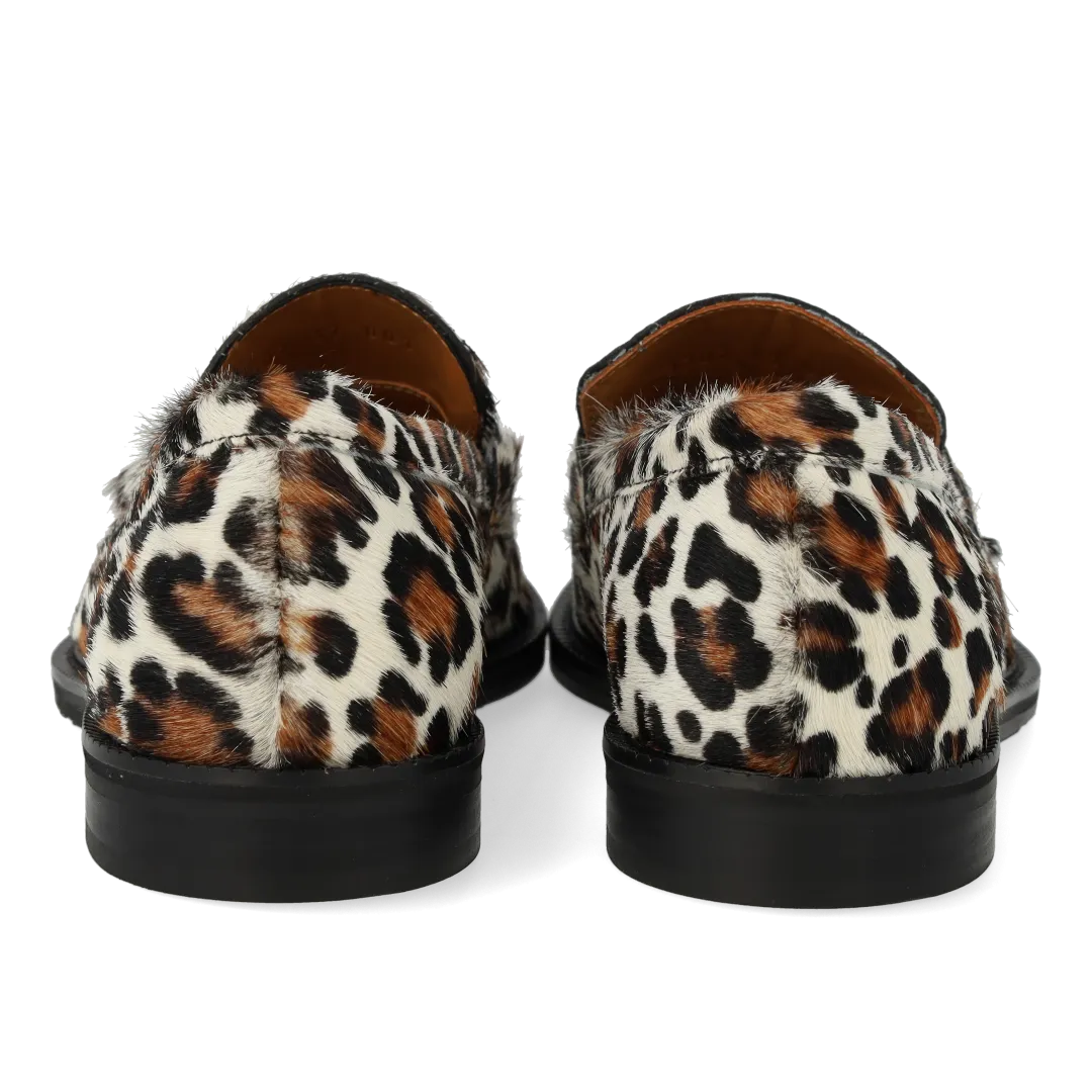 Classic Penny loafer in patterned pony fur