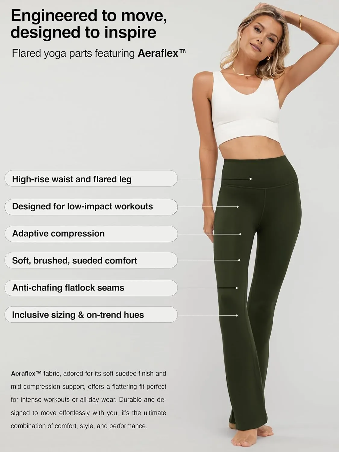 Conceited Leggings for Women - High Rise Active Tummy Control - Soft Sueded Adaptive Compression (Available in Plus Size)