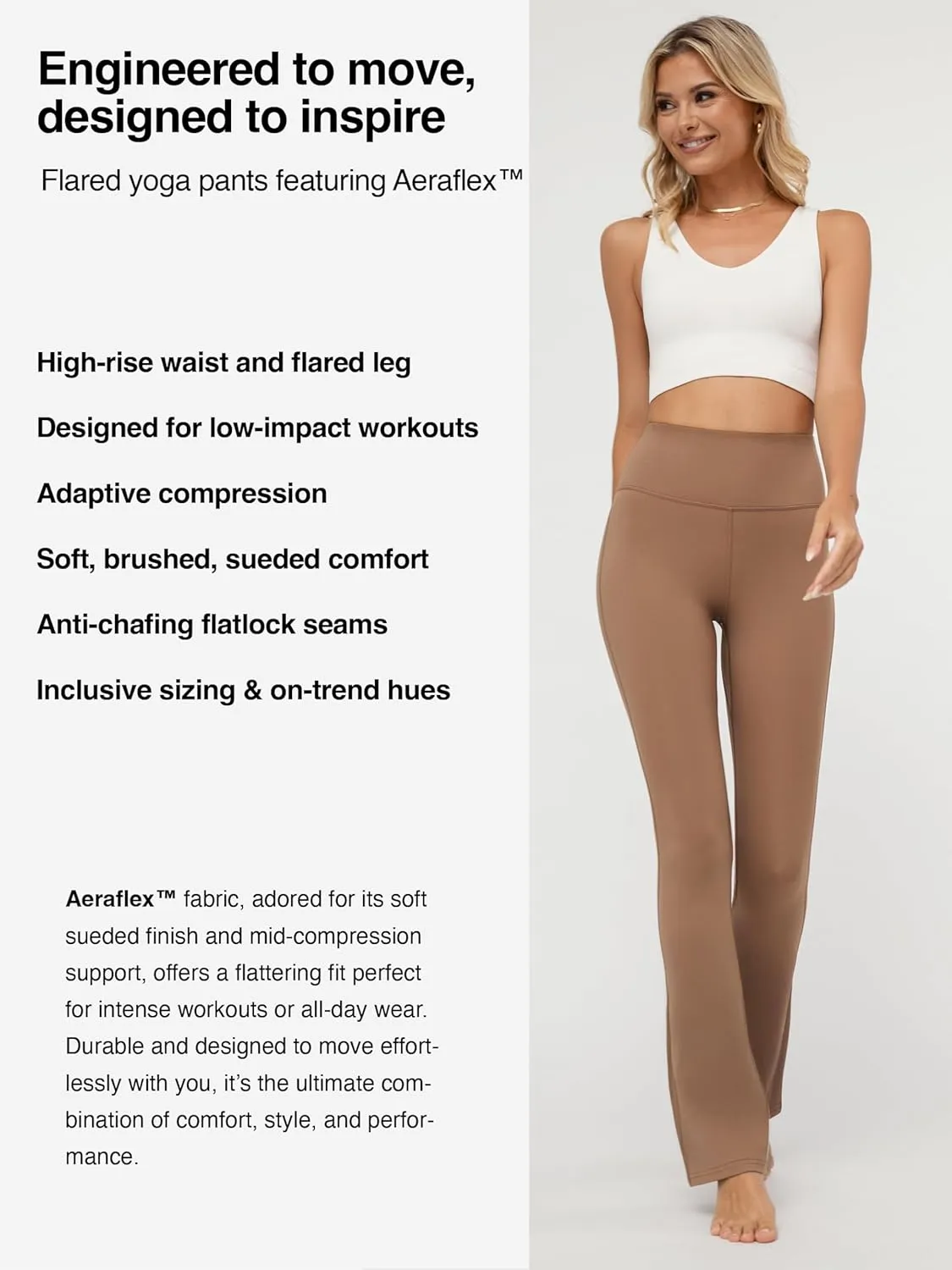 Conceited Leggings for Women - High Rise Active Tummy Control - Soft Sueded Adaptive Compression (Available in Plus Size)