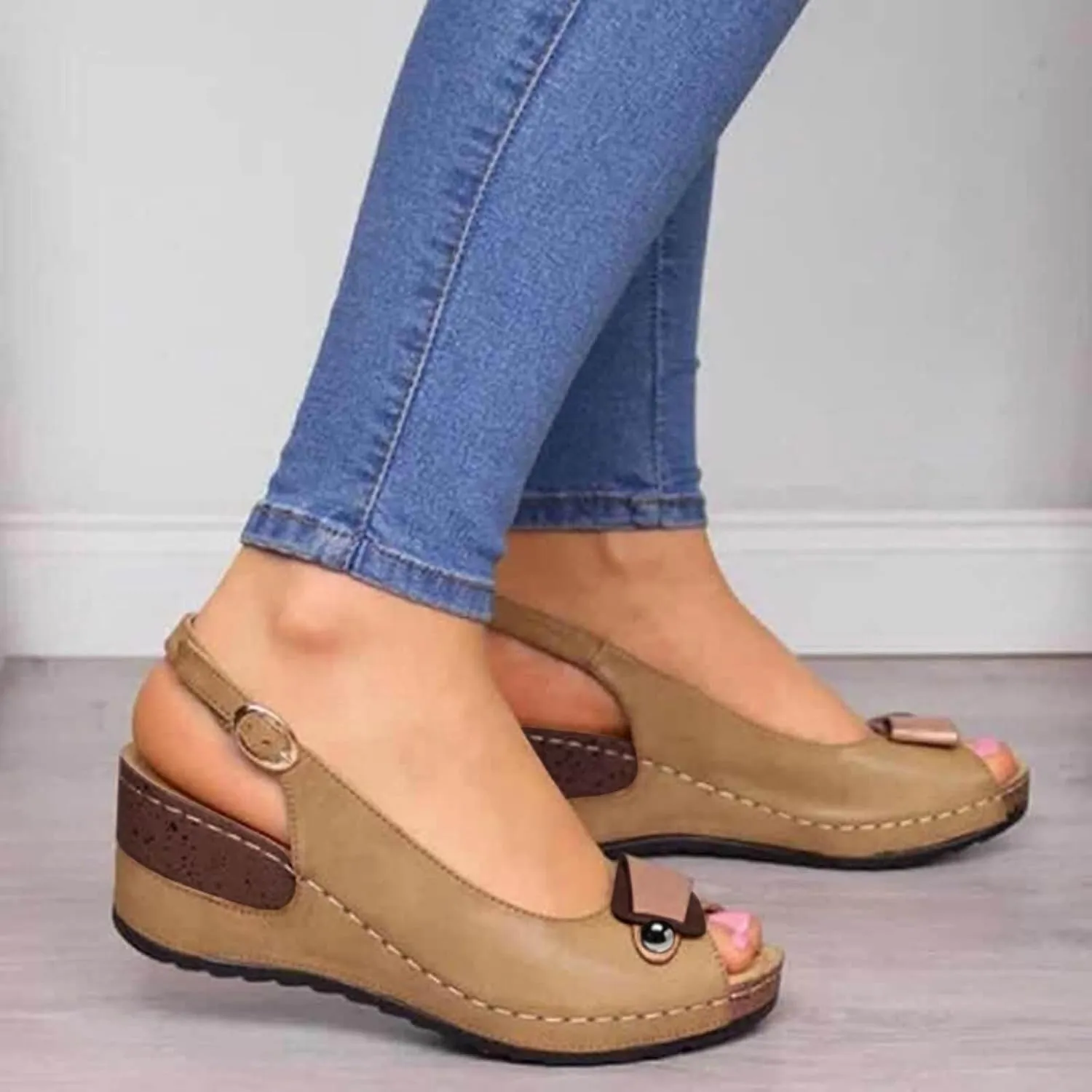 Cool Slippers Female Soft Soled Non Slip Wear Resisting Flat Beach Flops Lady Womens Closed Toe Sandals Wide Width