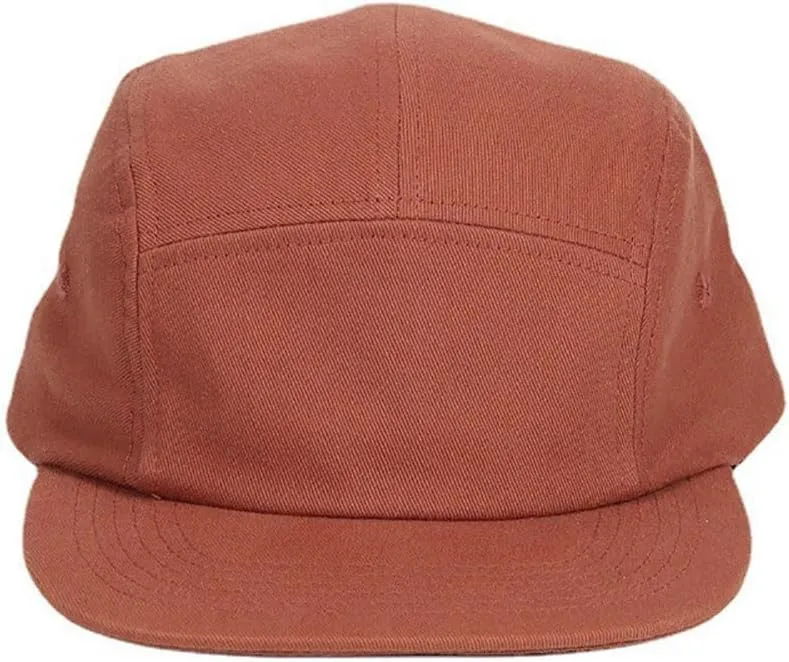 COOLSOME 5 Panels Hat Basic Daily Wear Flat-Bill Cap