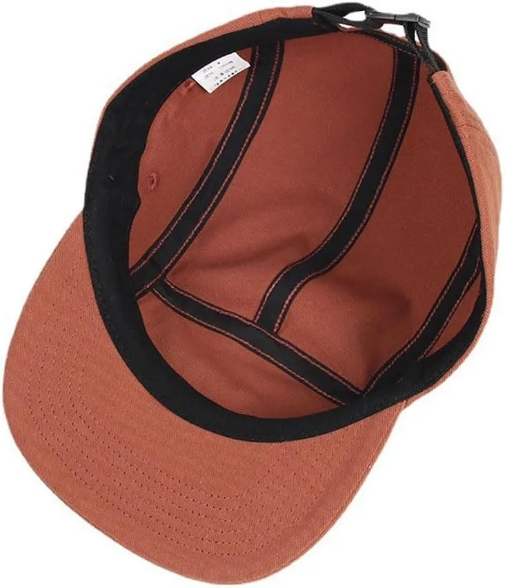 COOLSOME 5 Panels Hat Basic Daily Wear Flat-Bill Cap