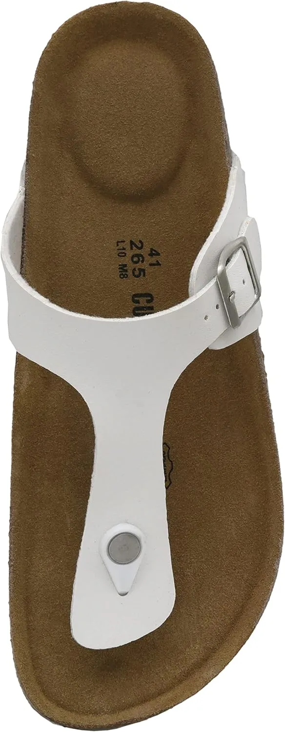 CUSHIONAIRE Men's Leah Cork footbed Sandal with  Comfort
