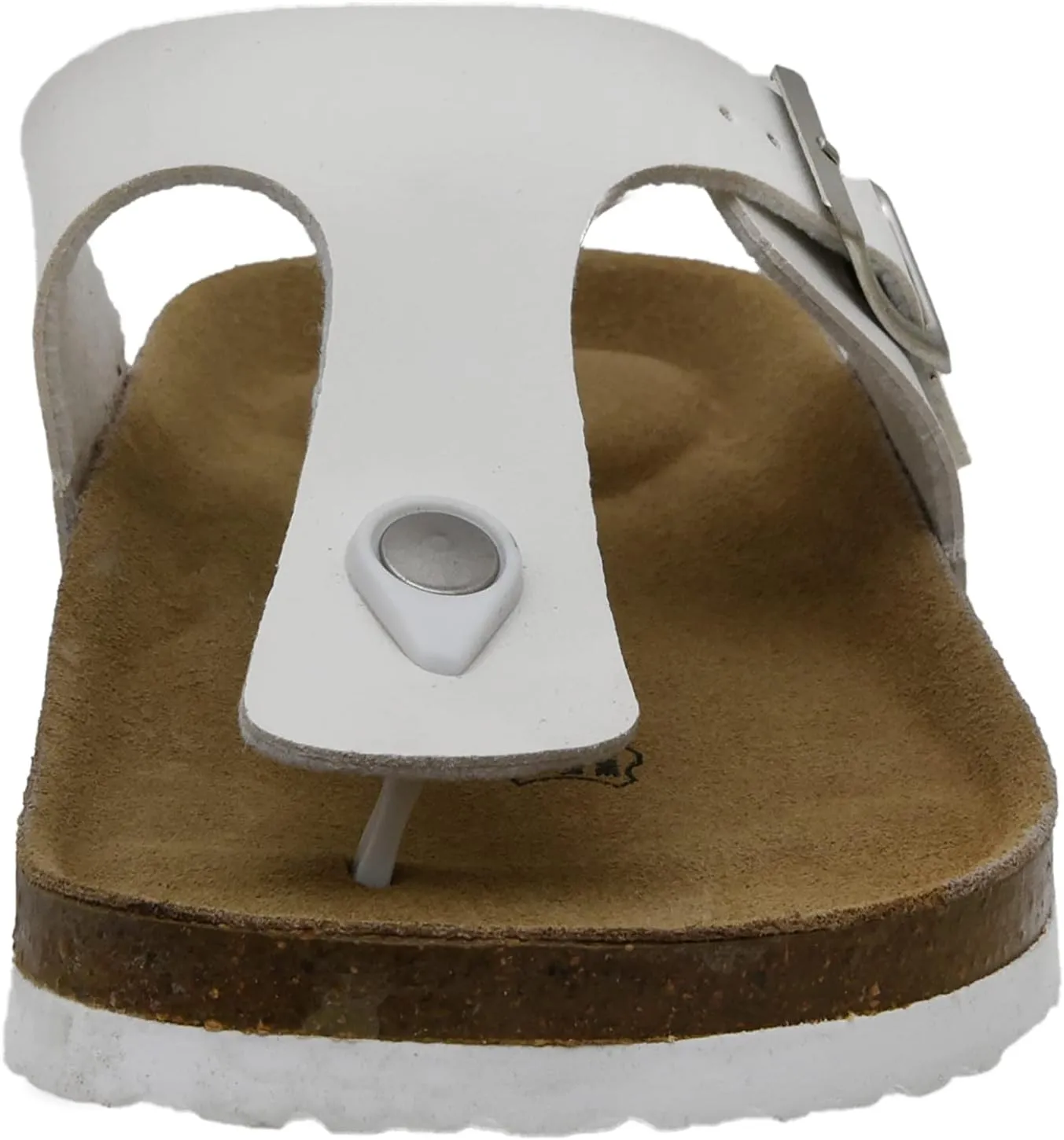 CUSHIONAIRE Men's Leah Cork footbed Sandal with  Comfort