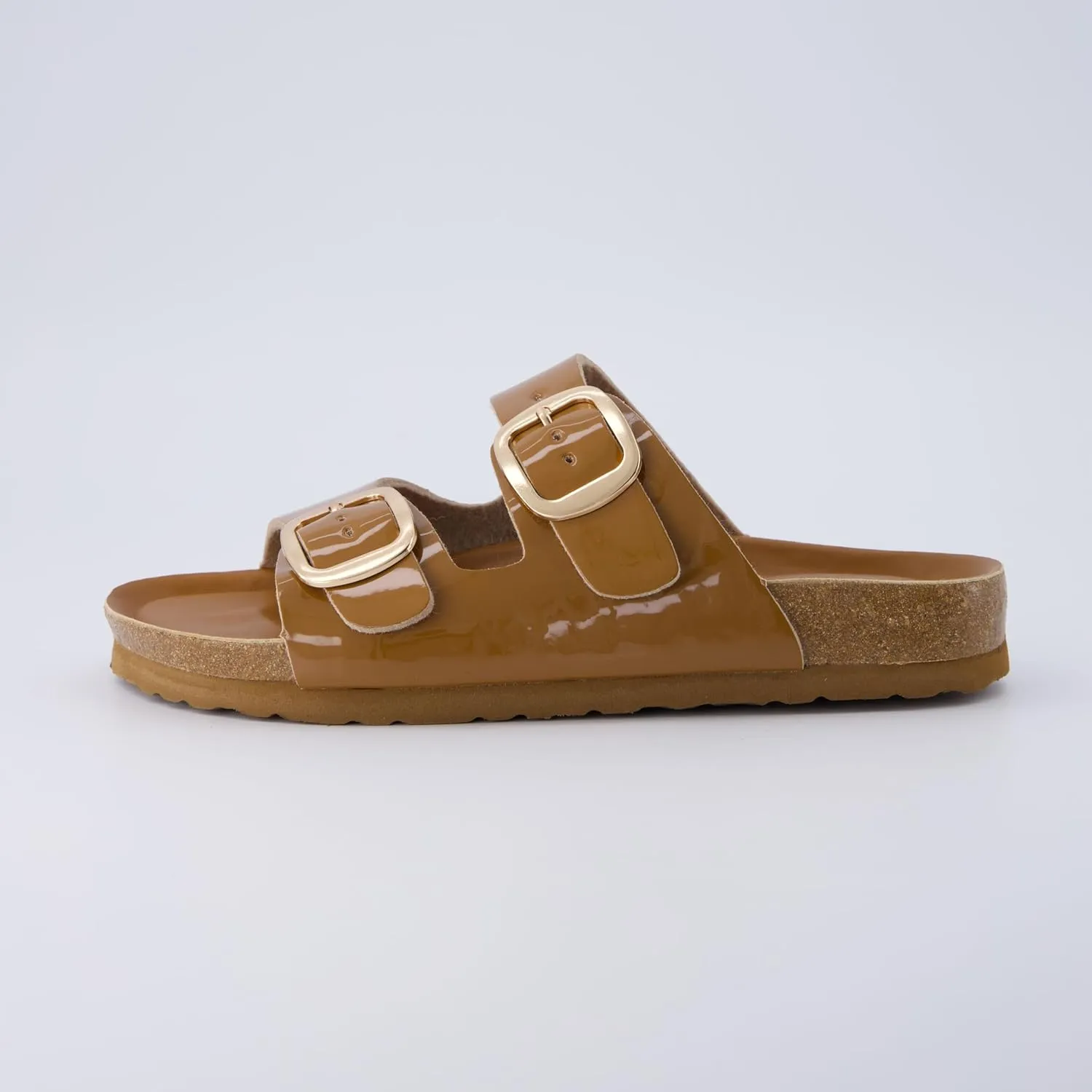 CUSHIONAIRE Women's Lang Cork footbed Sandal with  Comfort